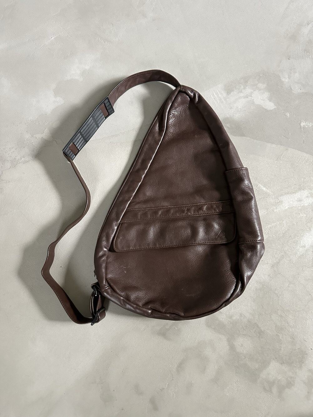Vintage Ameribag Brown Leather Healthy Back Bag Backpack